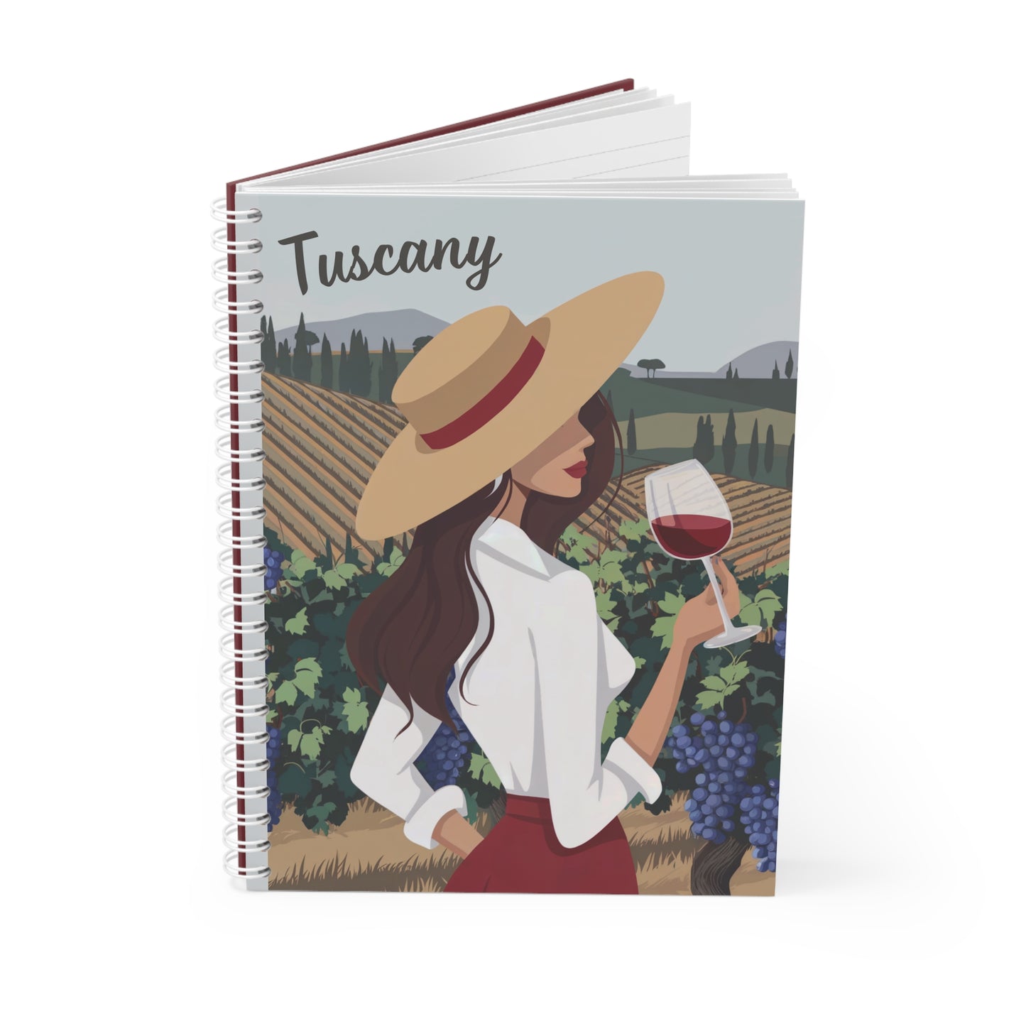 "Tuscany" spiral notebook