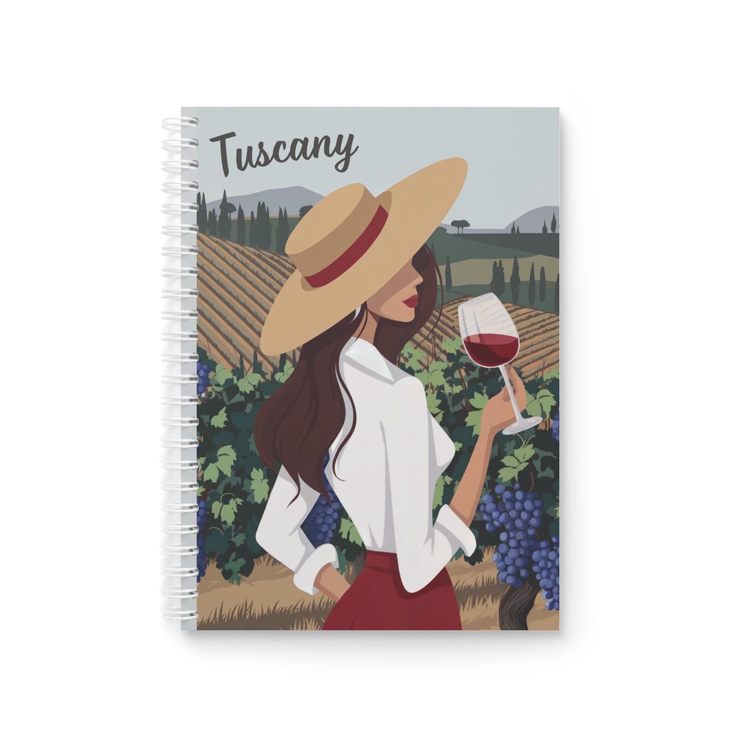 "Tuscany" spiral notebook