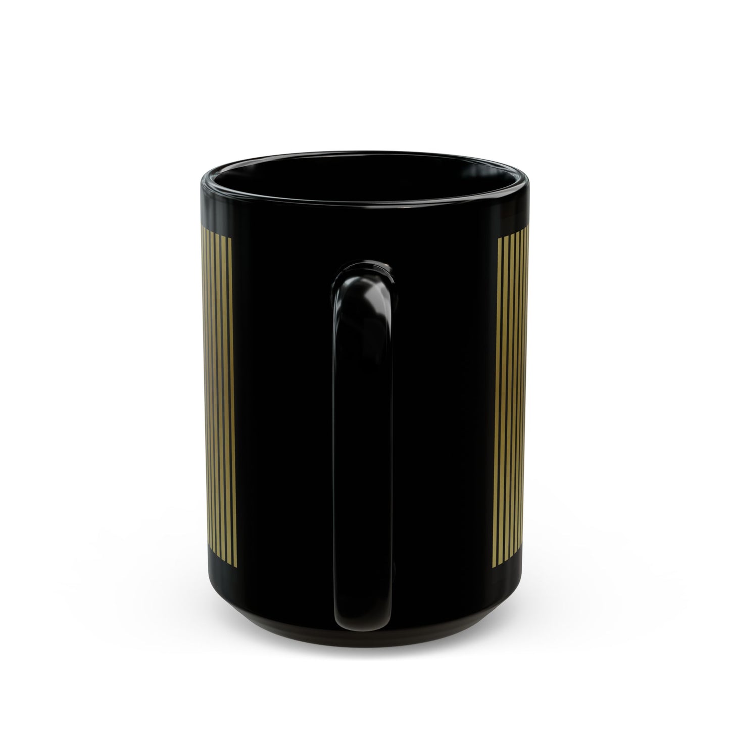 "Brewed for the Finer things" black coffee mug