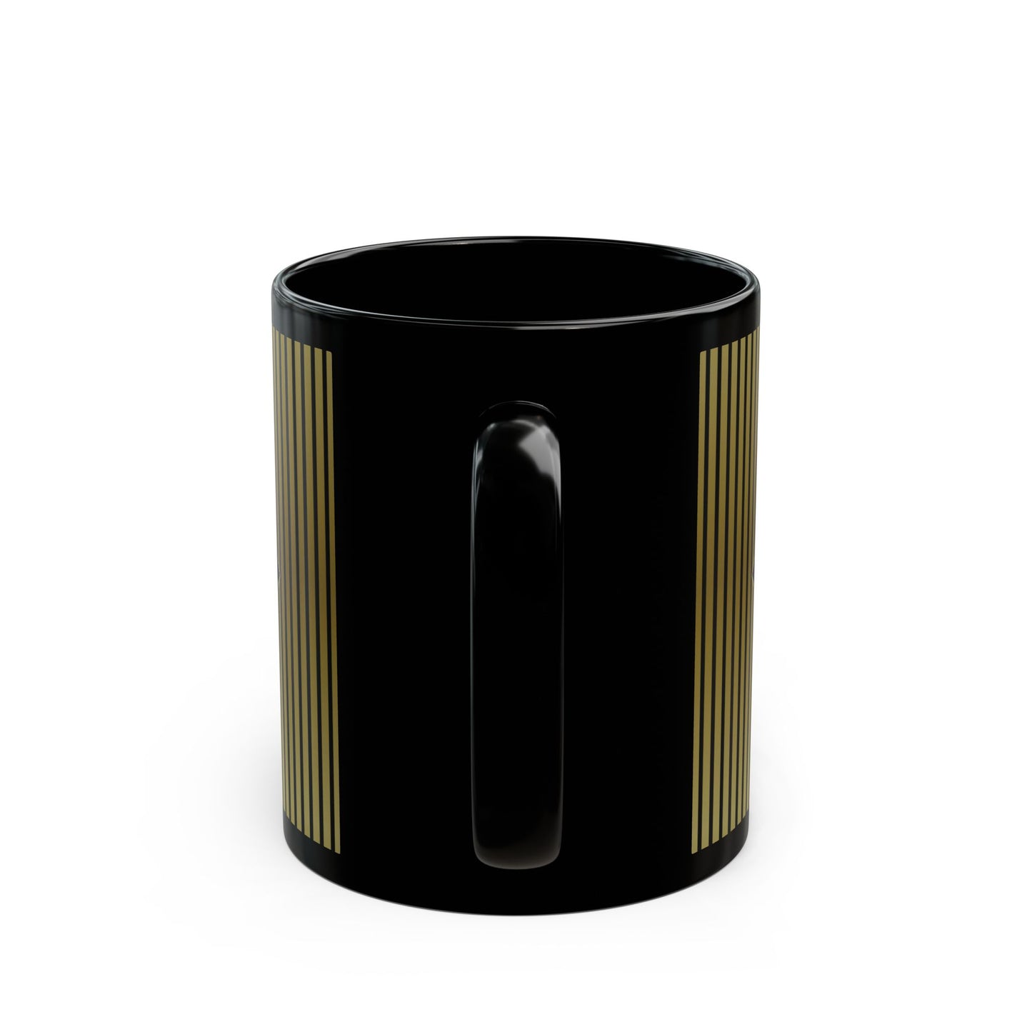"Brewed for the Finer things" black coffee mug