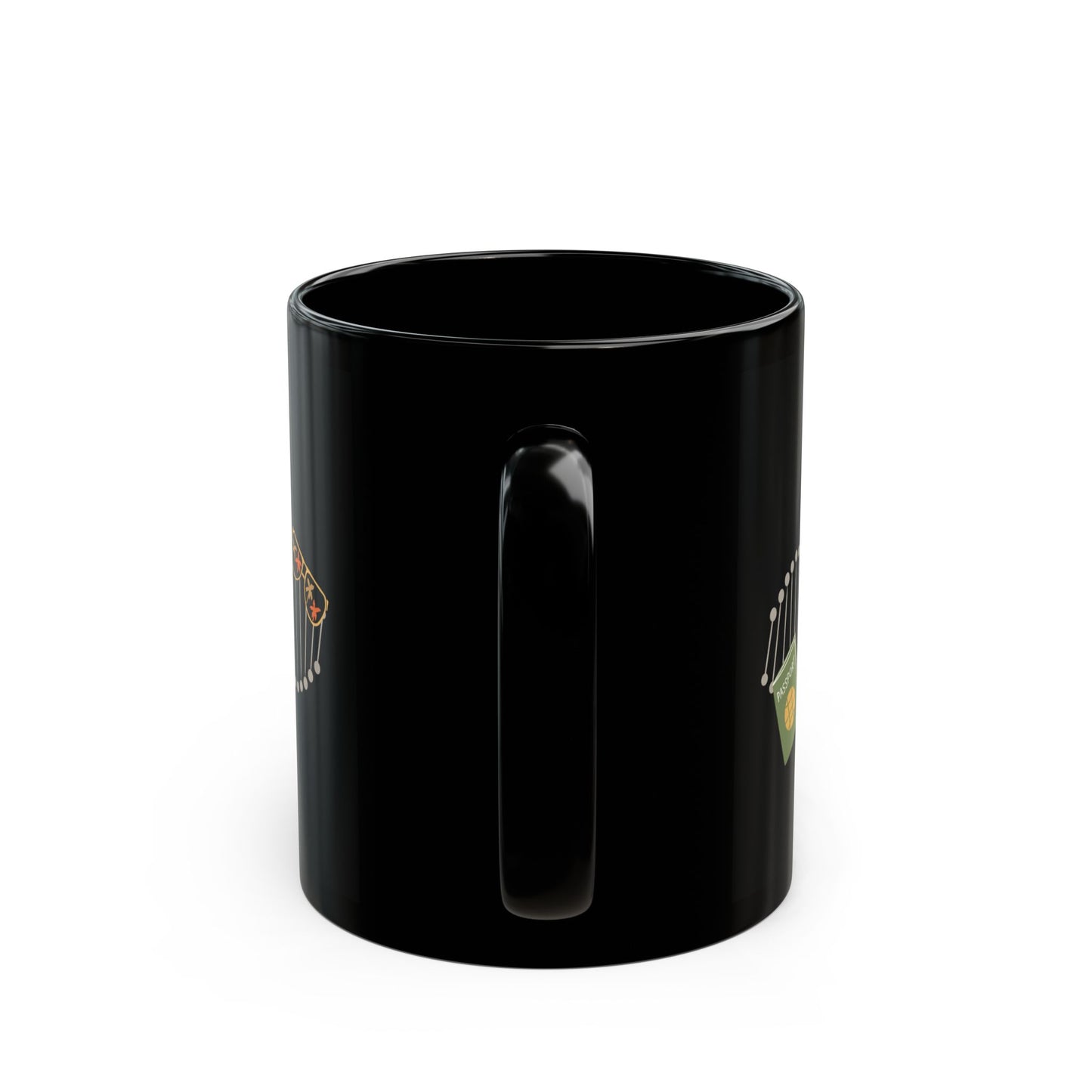 "Travelling is in my DNA" black mug